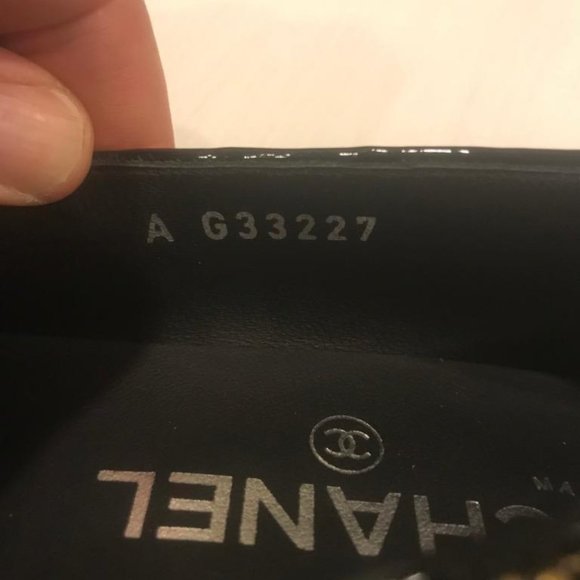 CHANEL 17K Milky Way Glitter Patent Cap Toe Loafers Moccasin Shoes Flats - Picture 9 of 10